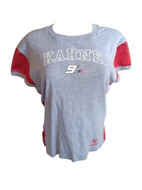 Kasey Kahne NASCAR Womens T-shirt XL Gray & Red T-Shirt XL By Chase Authentics
